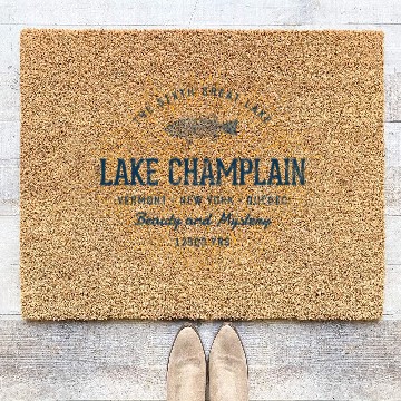 Discover Retro Style Vintage Lake Champlain Coir Doormats