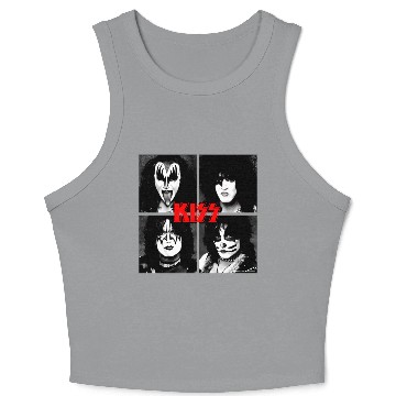Discover Kiss Band Crop Tank Top
