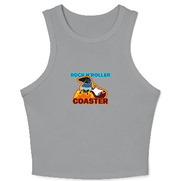 Discover Rock 'n' Roller Coaster (with text) - Disneyland - Crop Tank Top