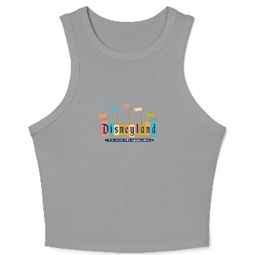 Discover Retro Disneyland Sign Crop Tank Top