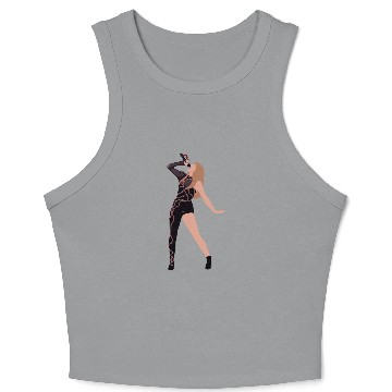 Discover Eras Tour Reputation Sticker Crop Tank Top
