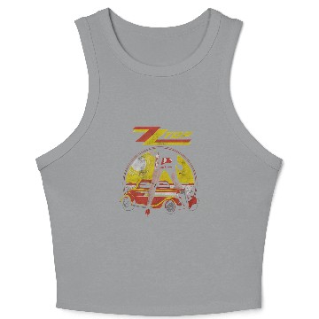 Discover ZZ Top Legs Fitted Jersey Crop Tank Top