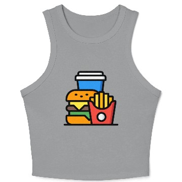 Discover burger Crop Tank Top