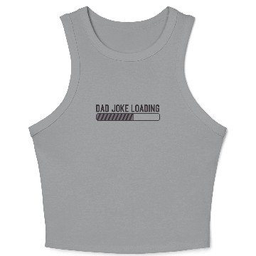 Discover Unisex Crop Tank Top Dad Joke Loading