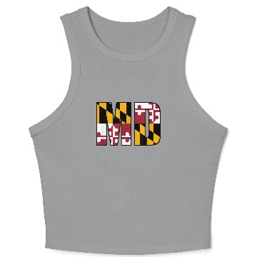 Discover Maryland State Flag Md Baltimore Pride Crop Tank Top