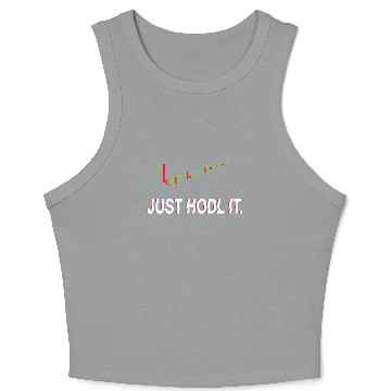 Discover Juste HODL. Chandelier Moon Chart Crypto Currency Crop Tank Top