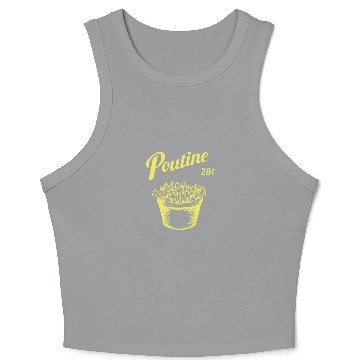 Discover Retro Poutine Crop Tank Top