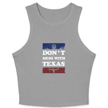 Discover Don't Mess With Texas Crop Tank Top