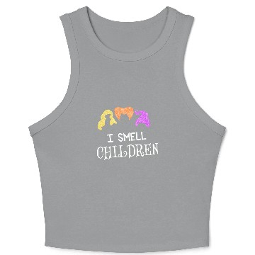 Discover I Smell Chirlden Halloween Crop Tank Top