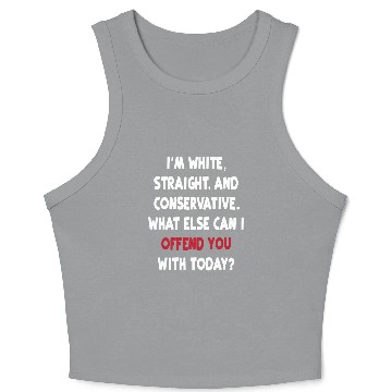 Discover White Privilege Offends Crop Tank Top