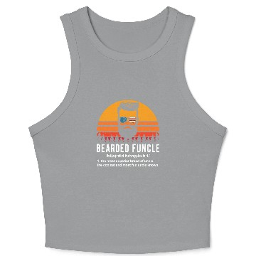 Discover Bearded Funcle Definition Mens Crop Tank Top