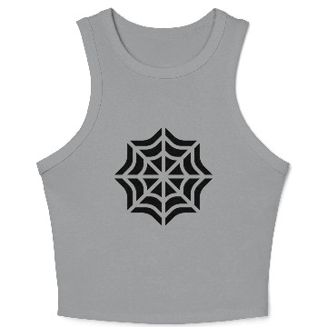 Discover cobweb illustration Crop Tank Top