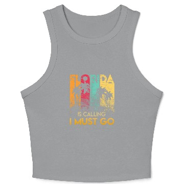Discover Florida Strong Men's Crop Tank Top Florida Is Calling I Must Go