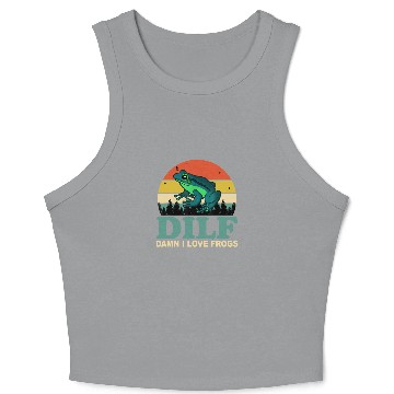 Discover I Love Frog Saying Amphibian Lovers Crop Tank Top