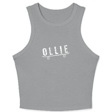Discover Skateboarder Ollie Skateboard Crop Tank Top