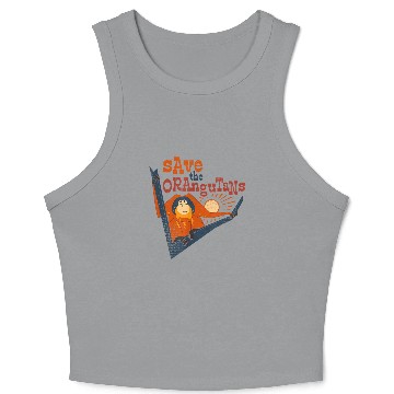 Discover Save the Orangutans Wildlife Conservation Crop Tank Top