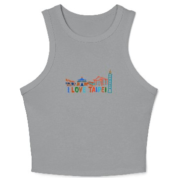 Discover I Love Taipei Crop Tank Top