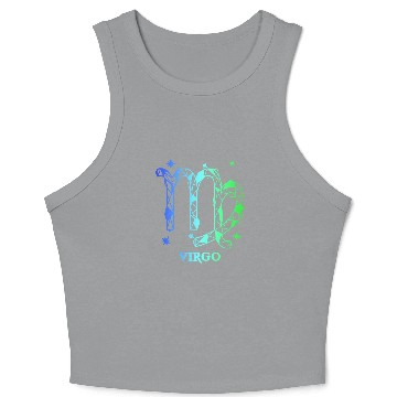 Discover Womens Virgo Zodiac Crop Tank Top
