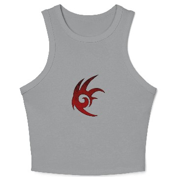 Discover shadow the hedgehog logo by roosterteethfan d45pzu Crop Tank Top
