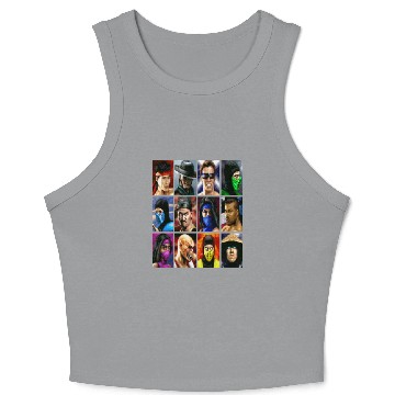 Discover Mortal Kombat II SNES Character Select Crop Tank Top