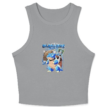 Discover Blastoise Anime Vintage Style Crop Tank Top!