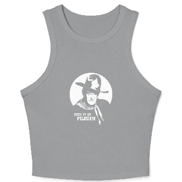 Discover John Wayne - Suck it up Pilgrim - John Wayne - Crop Tank Top