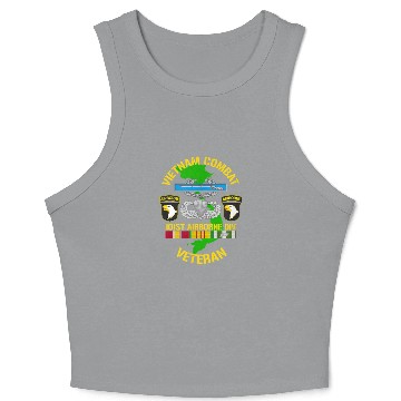 Discover 101st airborne division vietnam combat veteran Crop Tank Top