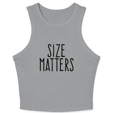 Discover size matters Crop Tank Top