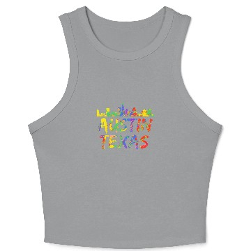Discover Austin Texas Skyline Crop Tank Top