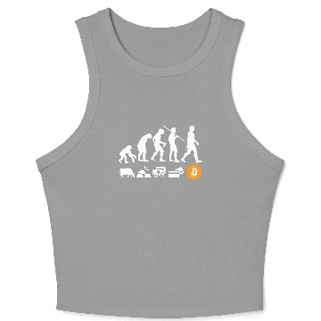 Discover Bitcoin Evolution of Money | A BTC Crypto Crop Tank Top