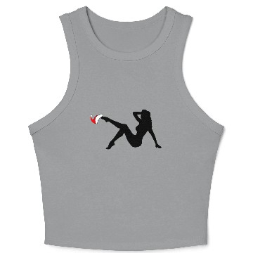 Discover Sexy X-mas Girl Crop Tank Top
