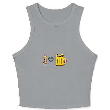 Discover I love beer I love beer Crop Tank Top