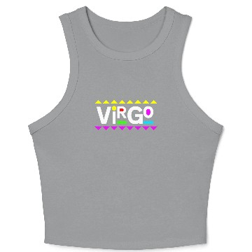 Discover Virgo Zodiac Design 90s Style Crop Tank Top