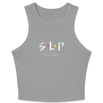 Discover Teacher Speech Language Pathologist Back To School Crop Tank Top