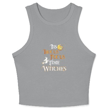 Discover Halloween Witch Its Hocus Pocus Time Witches Crop Tank Top