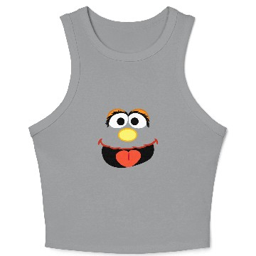 Discover Sesame Street Murray Face Crop Tank Top