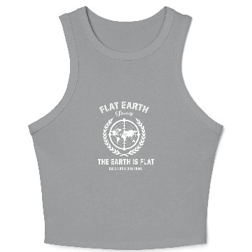 Discover Flat Earth Crop Tank Top