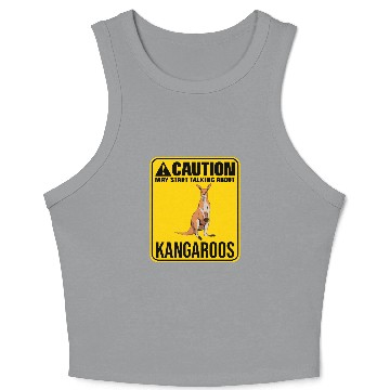 Discover May Start Talking About Kangaroos Roo Wallaby Crop Tank Top
