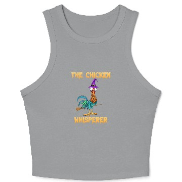 Discover The Chicken Whisperer Hei Halloween Crop Tank Top