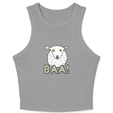 Discover Baa Sheep Crop Tank Top