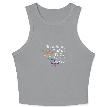 Discover Music Teacher Crop Tank Top
