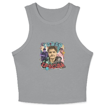 Discover Retro Pedro Pascal Crop Tank Top, Pedro Pascal Retro 90s, Javier Pea