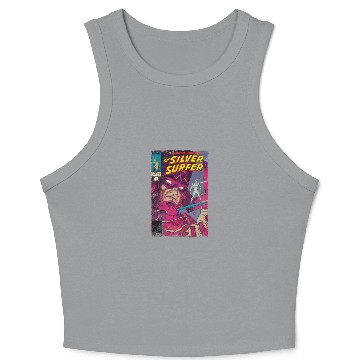 Discover Vintage Silver Surfer - Silver Surfer - Crop Tank Top