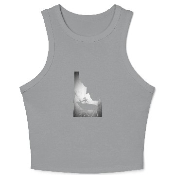 Discover Idaho Elk Hunting Crop Tank Top