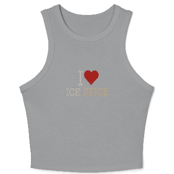 Discover Ice Spice Heart Crop Tank Top, Ice Spice Rapper