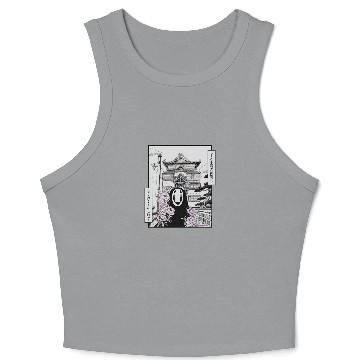 Discover No Face Spirited Away Crop Tank Top