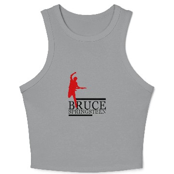 Discover Retro Bruce Springsteen Crop Tank Top