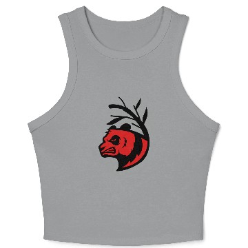Discover Angry Panda Crop Tank Top