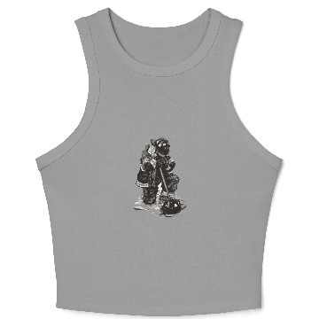 Discover Sad Firefighter Crop Tank Top for supporter Crop Tank Top
