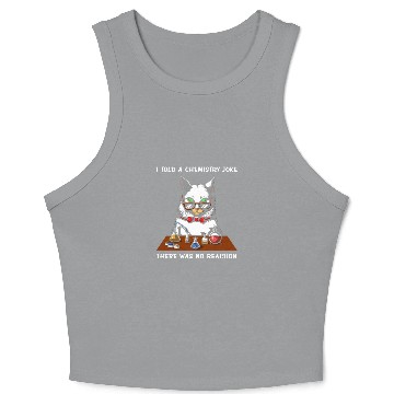 Discover Cat chemistry teacher Crop Tank Top